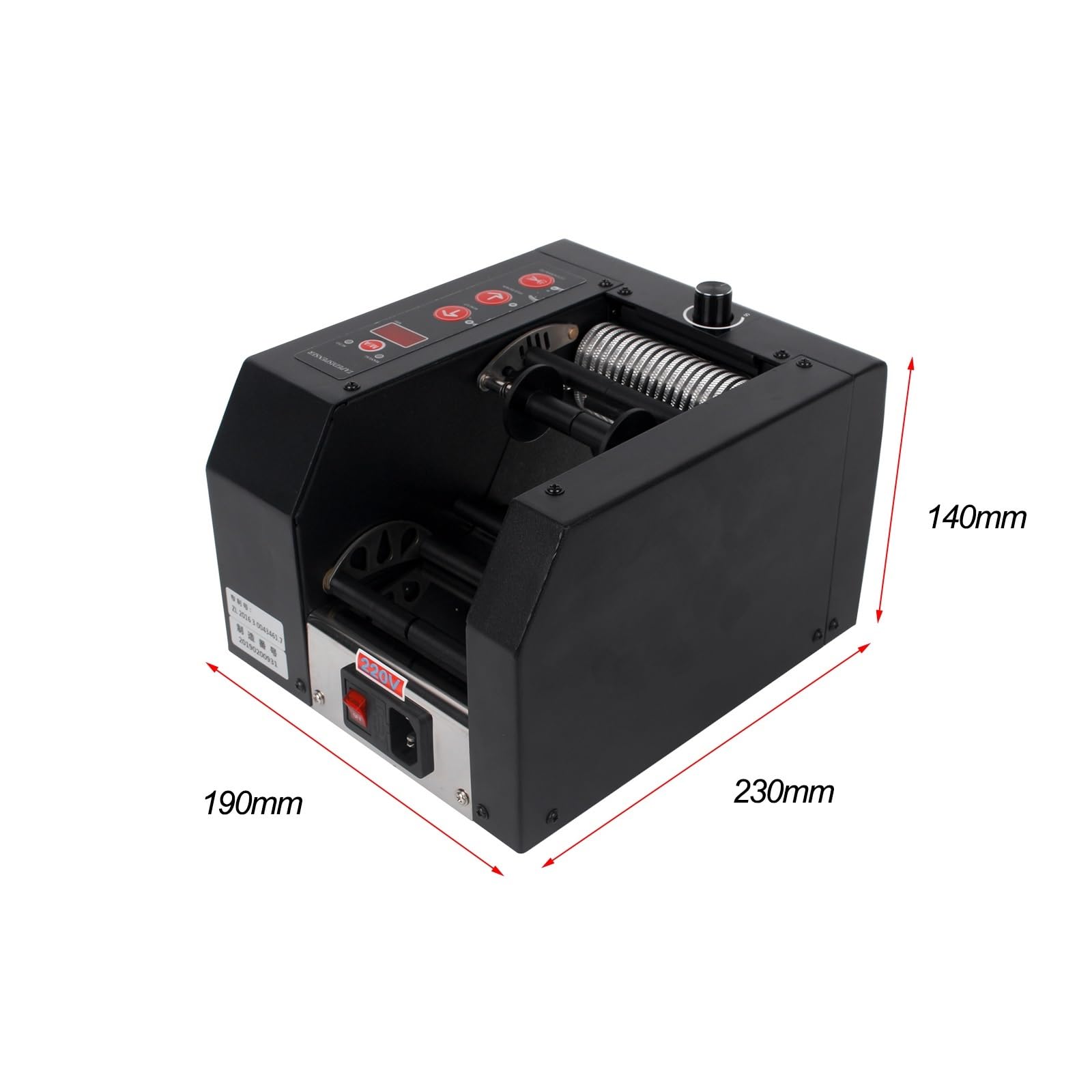 Bandschneidemaschine Automatische Bandschneidemaschine, Papierschneider, Bandspender, Bürobedarf, Schneidwerkzeuge, Telefonaufkleber-Schneidemaschine(3-25mm)