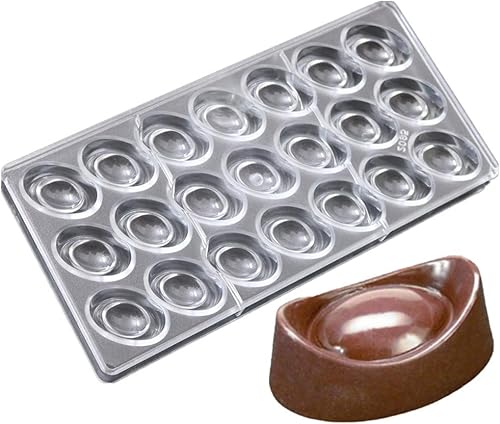 Creative 21 cavidades chinas, forma de zapato, lingote dorado, forma de yuanbao, molde de policarbonato de chocolate para hacer pastelería DIY