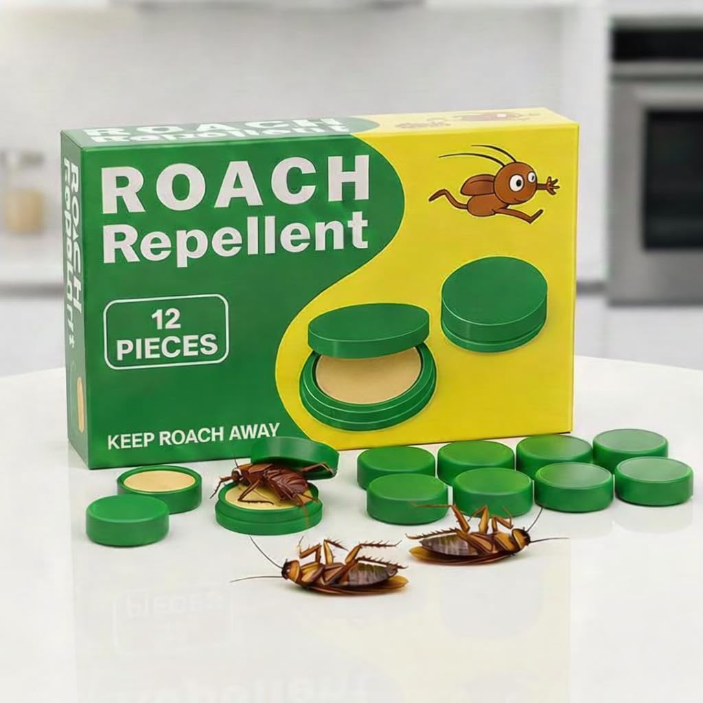 TASMAI TRADING Roach Killer Indoor Infestation Cockroach Killing Traps Indoor Outdoor, Quick Catch Roach Bait Station for Small & Large Roaches, Roach Repellent, Effectively (6 pcs)-picture-28