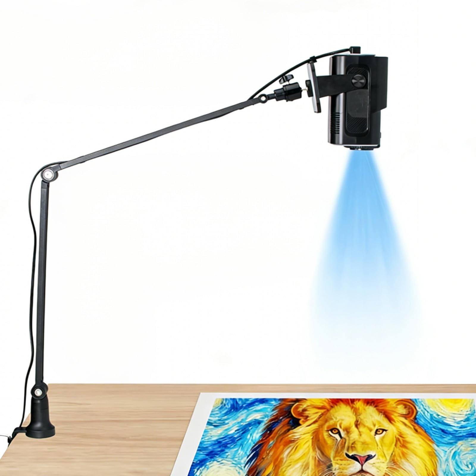 Proiettore di tracciamento wireless per artisti e principianti, strumento di disegno portatile con supporto per tela e arte da parete