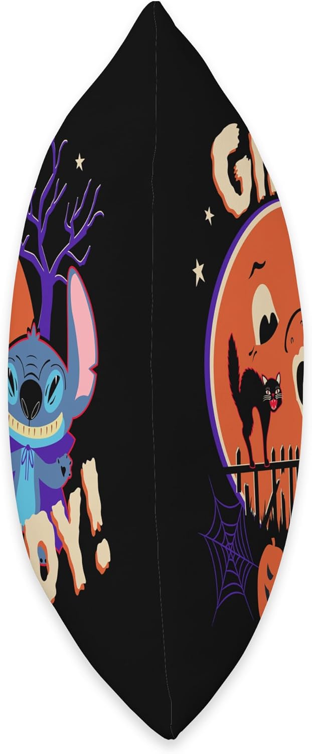 Disney Stitch Gimme Candy Spooky Halloween Throw Pillow