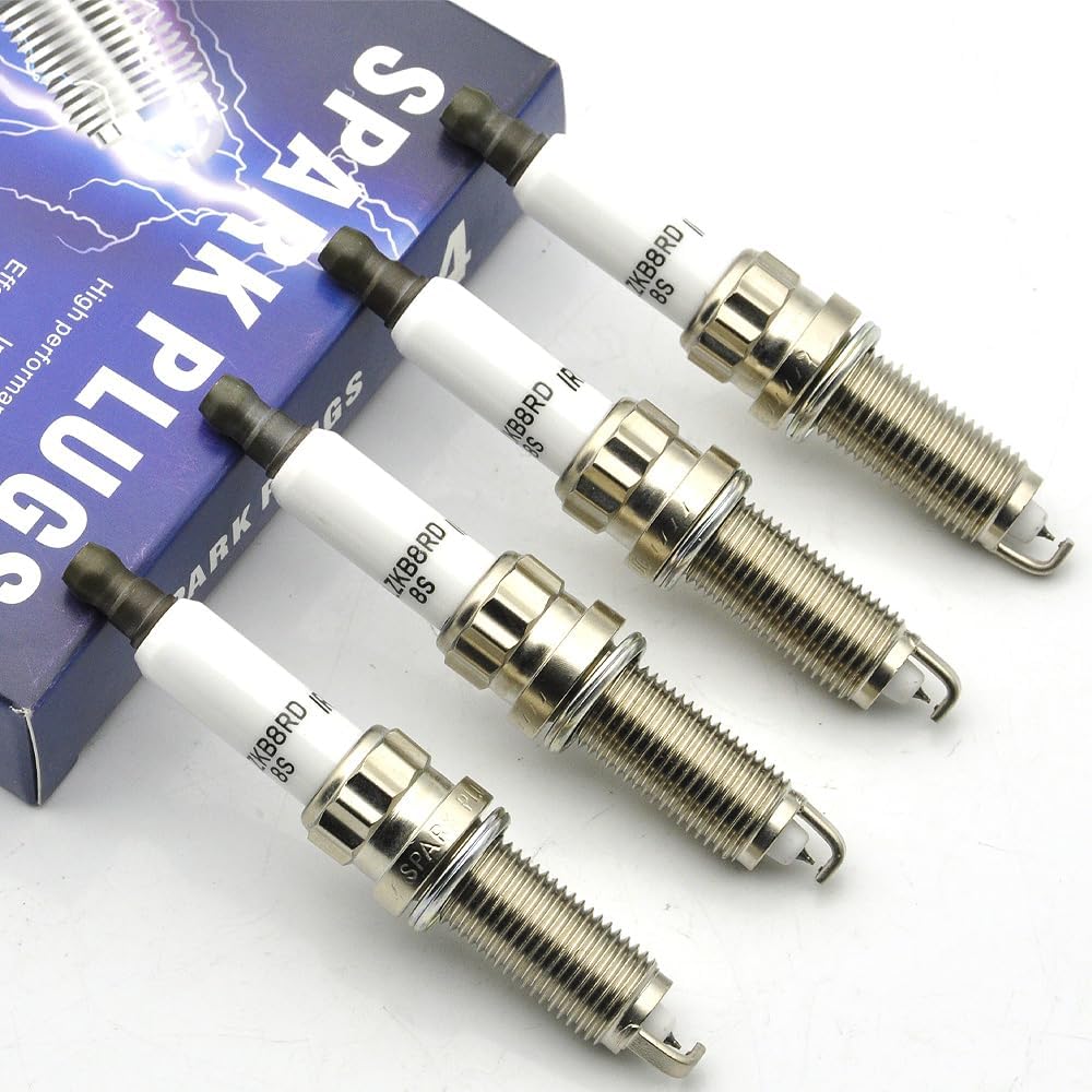 Set of 4 UF592 Ignition Coil Pack & Iridium Spark Plugs Compatible with BMW 128i 135i 328i 335i 525i 528i 530i 535i X3 X5 X6 Z4 2006-2016 3.0L L6 Replaces# UF592 0221504470 12137594937