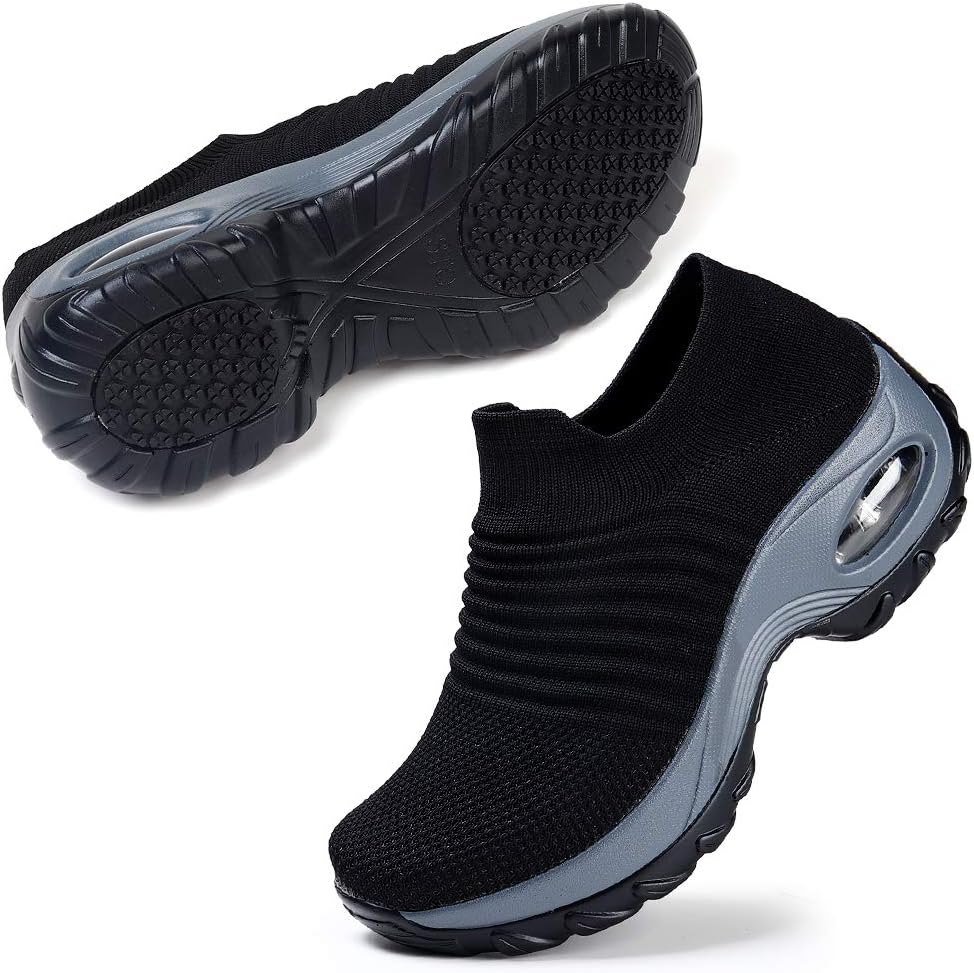 STQBreathable Walking Tennis Shoes for Women Road Running Shoes Comfortable Mesh Fashion Sneakers