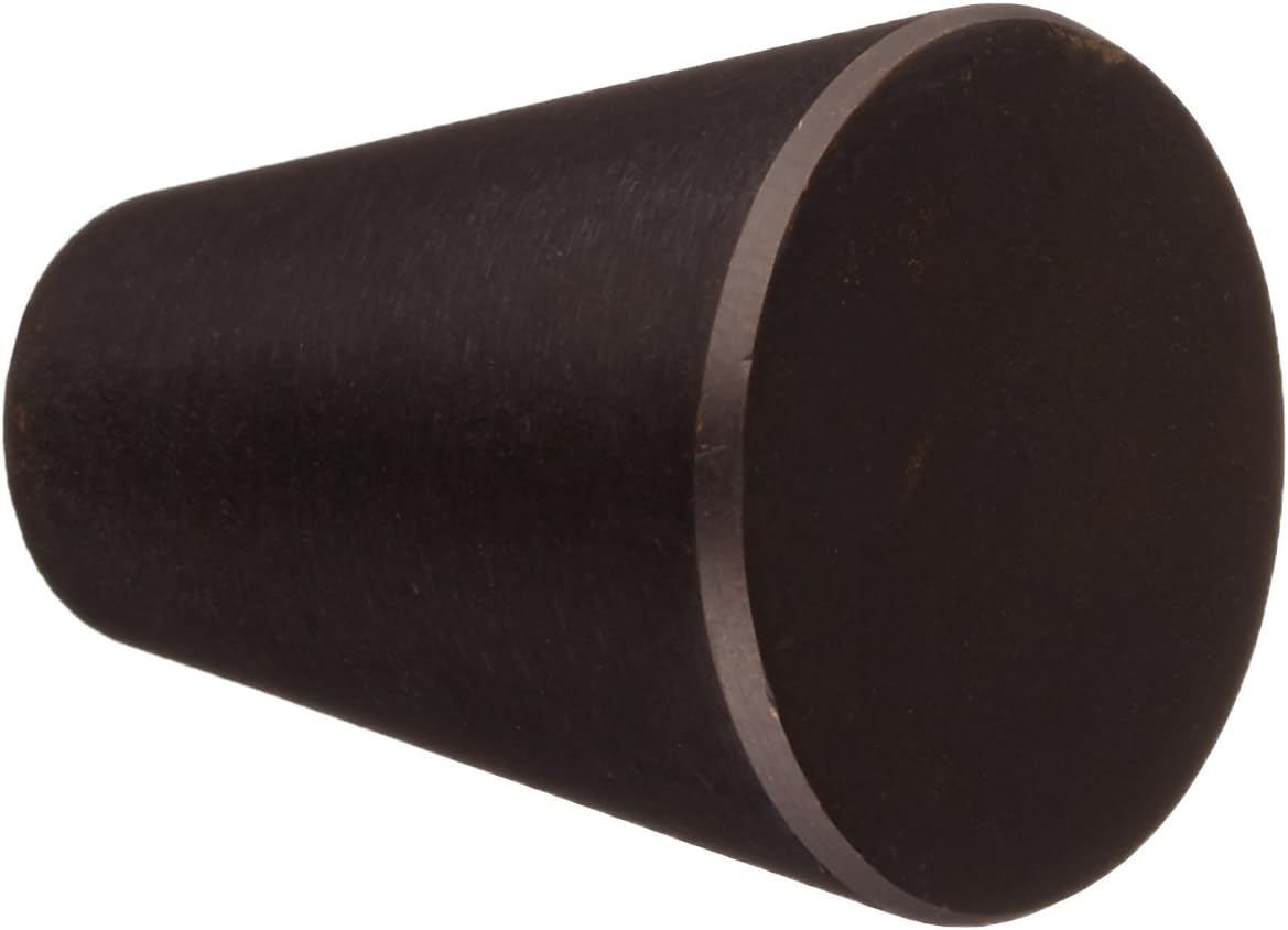 Deltana KC24U10B Solid Brass 1 1/8-Inch Knob Cone Cabinet
