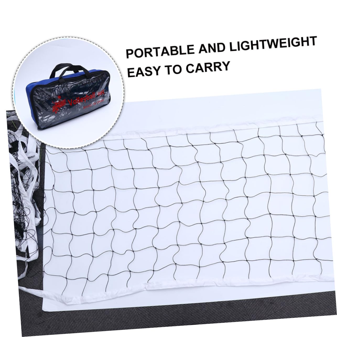 BRIGHTFUFU Sports Volleyball Net Outdoor Volleyball Net Beach Volleyball Net Replacement Easy to Carry Storage Bag Included