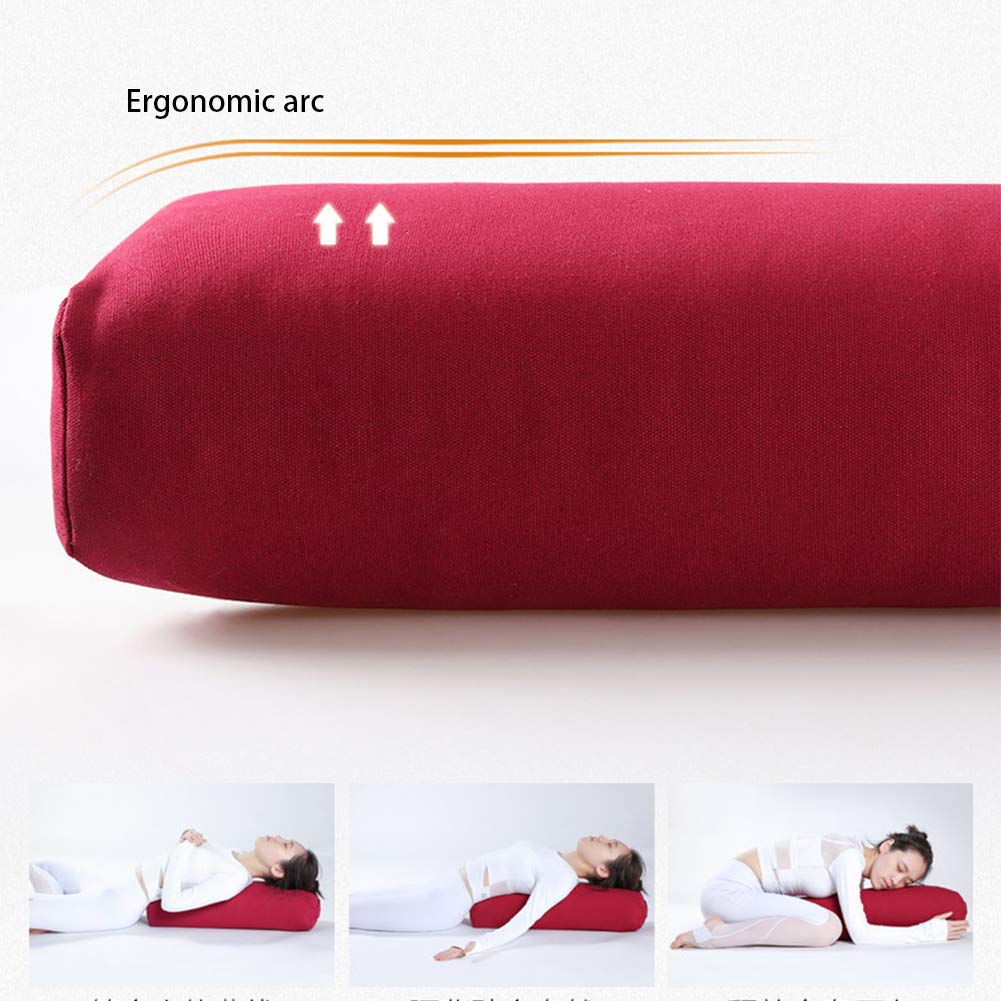 AIZYR Cuscino Yoga Bolster con Rivestimento Lavabile Rimovibile, Cuscino Rettangolare Cotone Ad Alta Elasticità Riempito Strumenti Ausiliari per Lo Yoga Riparatore