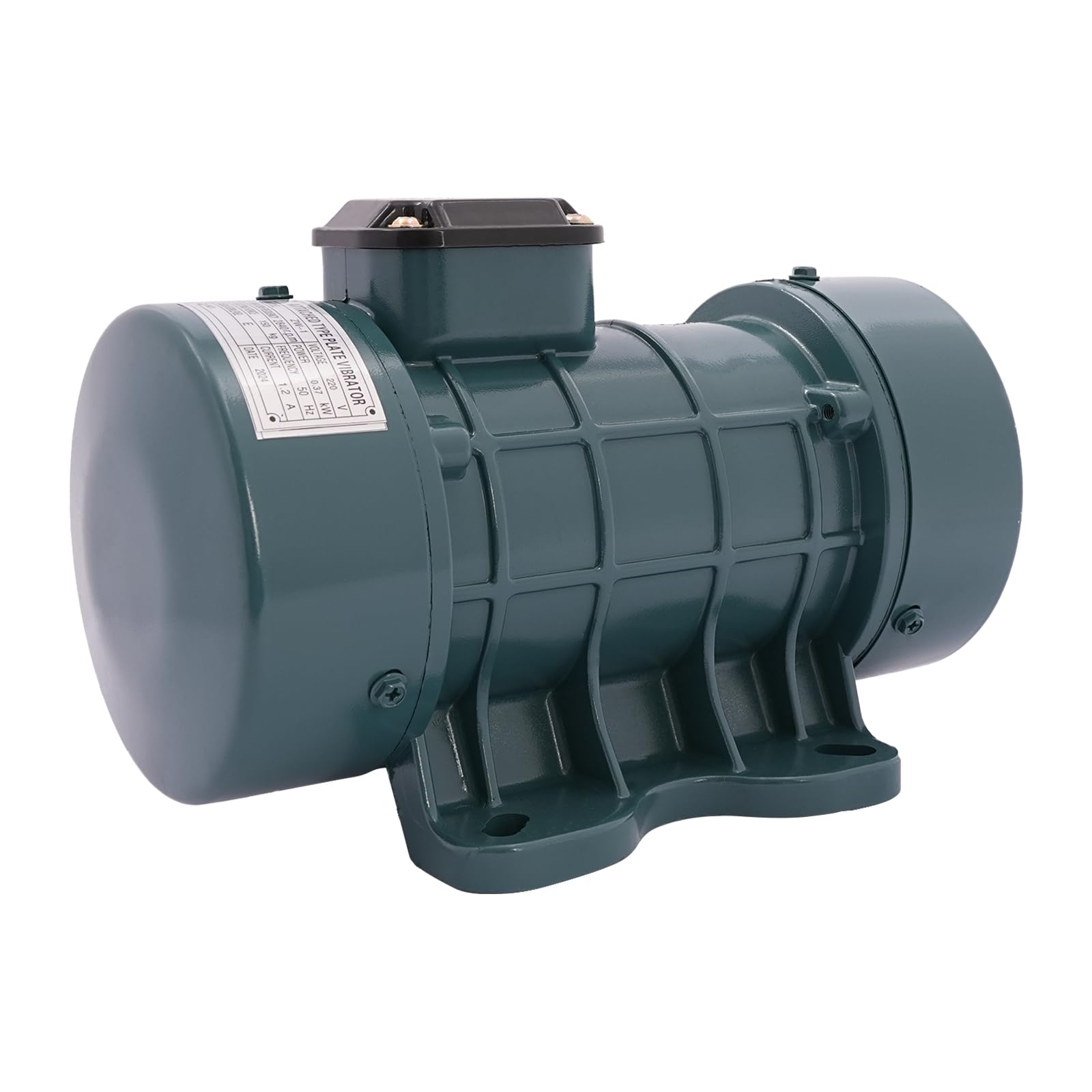 Moteur vibrant pour béton 370 W, 220 V, moteur vibrant intensif, moteur vibrant 2840 tr/min, silencieux avec interrupteur capacitif, pour exploitation minière, métallurgie, charbon, électricité
