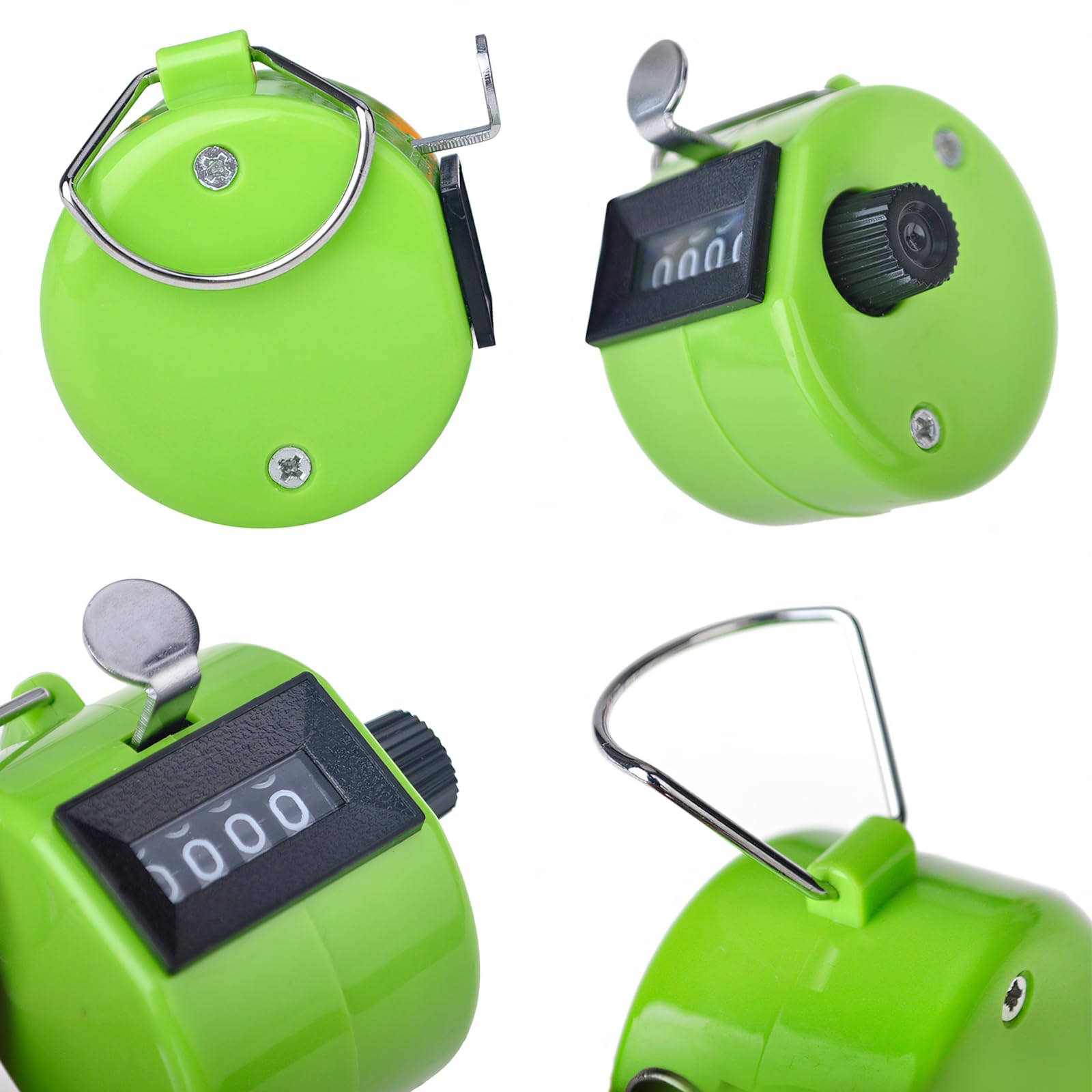 GOGO 1 Pezzi Contatore Manuale, Contatore Contacolpi in Plastica Portatile a 4 Cifre,Tally Counter per Golf/Allenatore/Scuola/Eventi/Contare/Sport