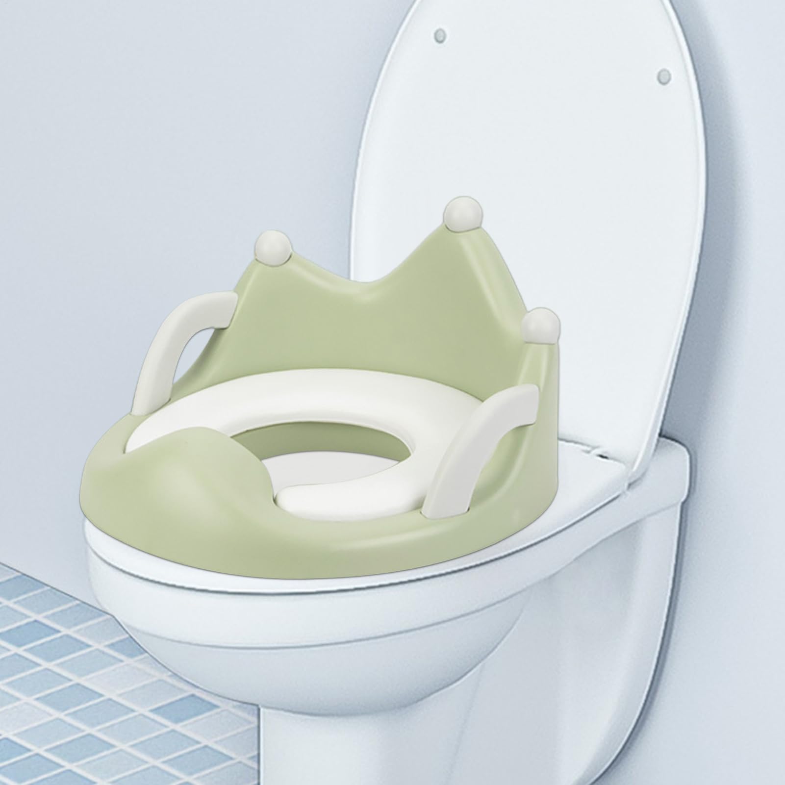 Sedile per l'apprendimento del WC, sedile del water per il bagno