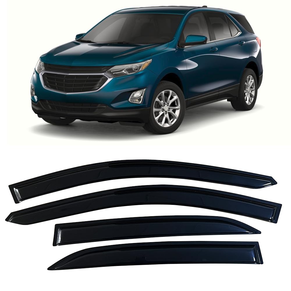 Photo 1 of Auto Ventvisor for Chevrolet/Chevy Equinox 2018-2023 Windows Visor Rain Guards, Side Window Wind Deflectors, Smoke Tinted