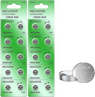 SKOANBE 20Packs SR626SW LR626 AG4 377 1.5V Watch Battery