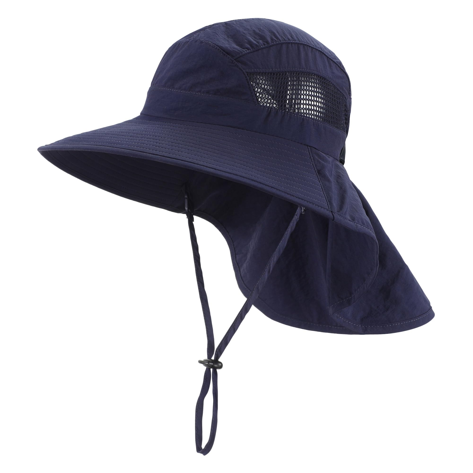 Home Prefer UPF50 Wide Brim Kids Sun Hat Neck Flap Boys Girls Sun Protection Hat for Beach Fishing