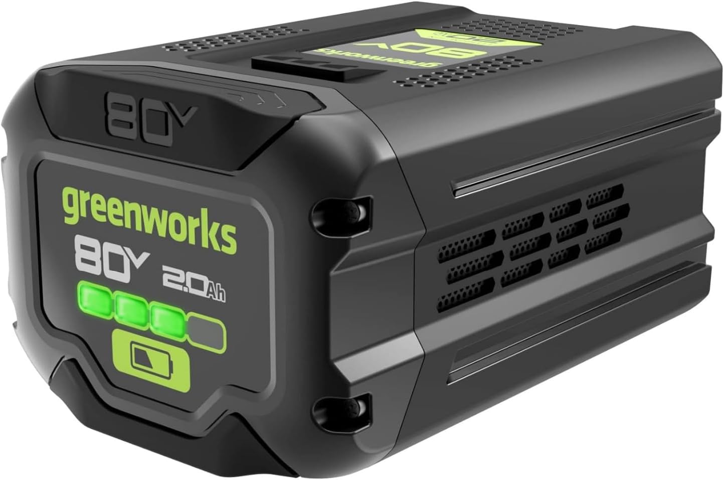 Greenworks 80V 2.0Ah Lithium-Ion Battery (Genuine Greenworks Battery / 75+ Compatible Tools) 2.0Ah (Gen 2)