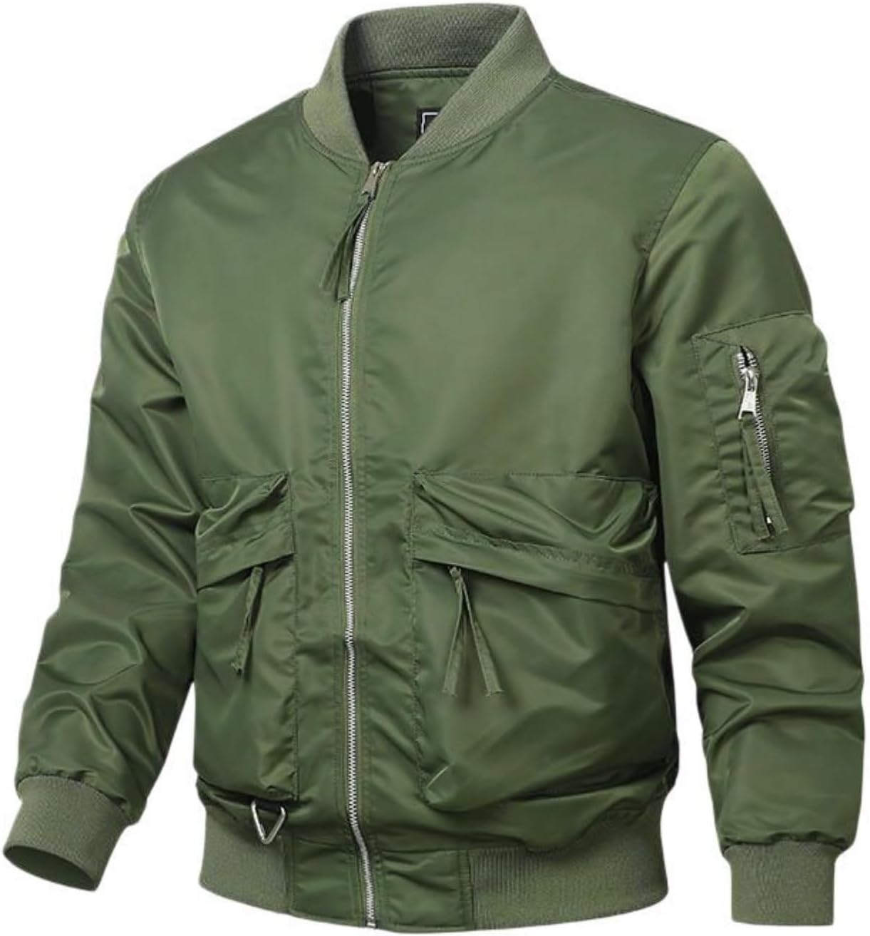 Men’s Autumn Winter Casual Workwear Bomber Jacket Outerwear