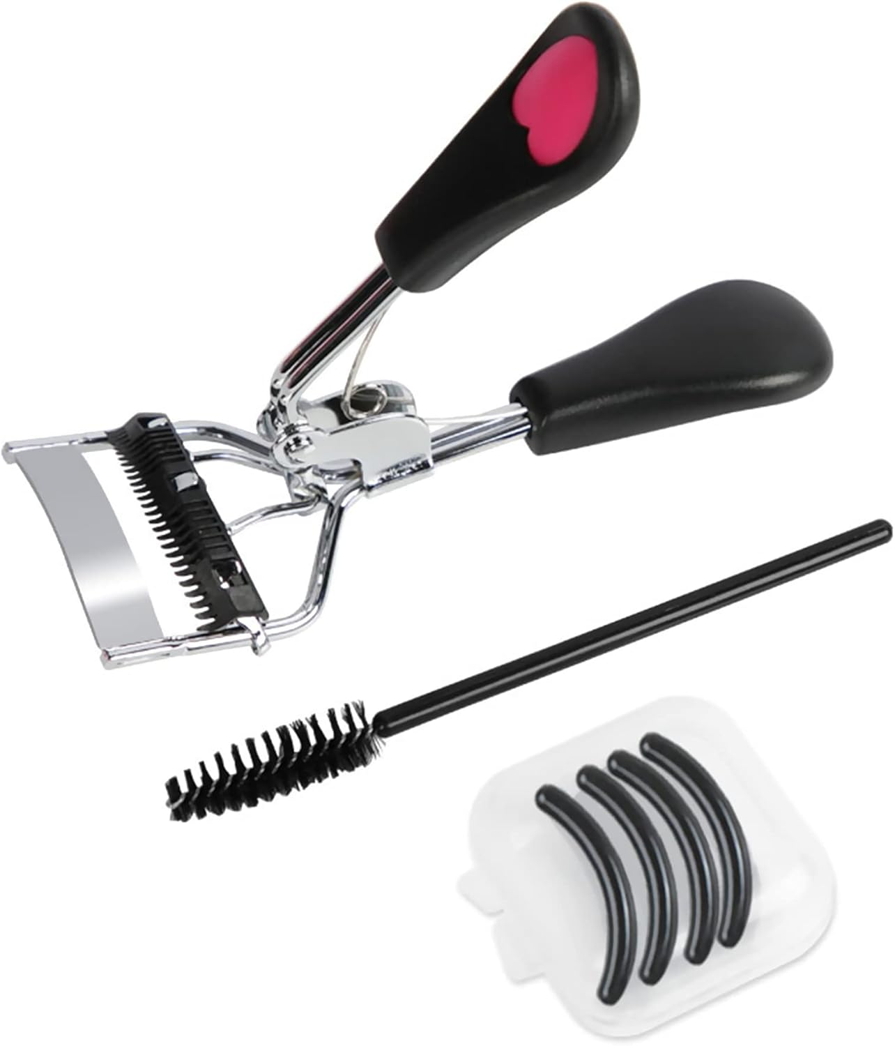 Eyelash Curler Builtin Eyelash Comb, Stainless Steel Eyelash Curlers