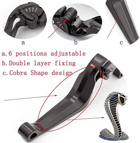 Miniatura 10 de Krace Palancas de freno de embrague motocicleta para Kawasaki VERSYS 300X Versys300 2017-2018 Ninja 400 Ninja400 2018 verde