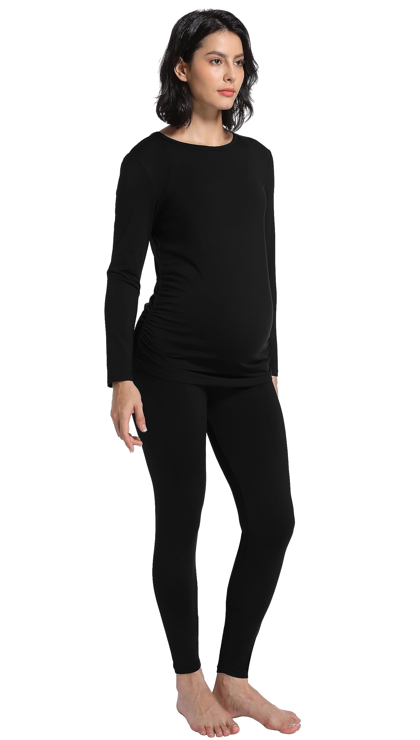 Gowjog Lange zwangerschapspyjama, tweedelige pyjama, lange mouwen
