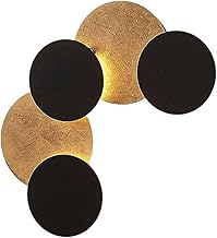 Lindby LED Wall Light Black Gold Wall Light Indoor Ceiling Lamp Ceiling Light 17 W Wall Lighting Living Room Dining Room Hallway