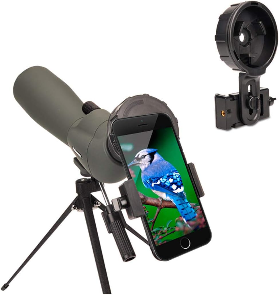 Gеt Sресіаl Prісе 20-60x60 HD Spotting Scope BAK4 45 Degree Angled Eyepiece Telescope and 20x-60x Zoom Magnification for Target Shooting Hunting Bird Watching Wildlife Scenery with Tripod, Carrying Bag