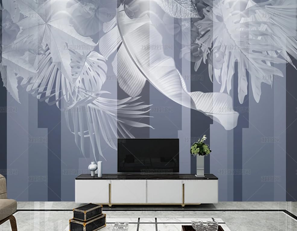 Papier peint intissé feuilles tropicales deco salon poster géant mural