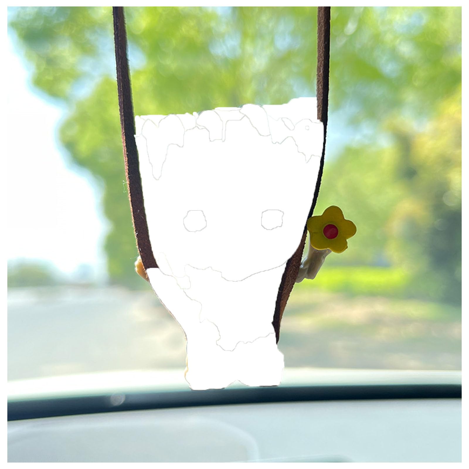 Uisky AA Anime Car Accessories, Rear View Mirror Accessories,car Mirror Hanging Accessories for Man Women,Funny Cute car Ornament Tree