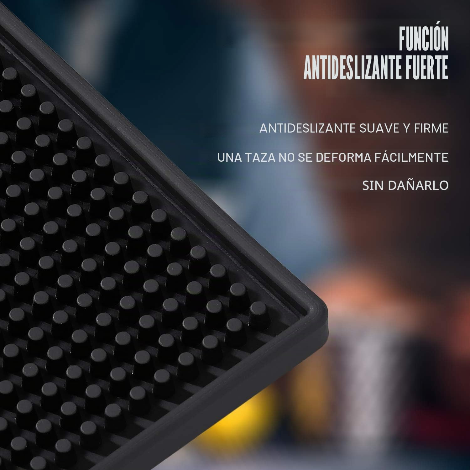 Alfombra de Bar Suave, Color Negro, PVC, Posavasos, Barra de Servir, Alfombra de Goma Impermeable, Utensilios de Cocina, 30 x 45 cm