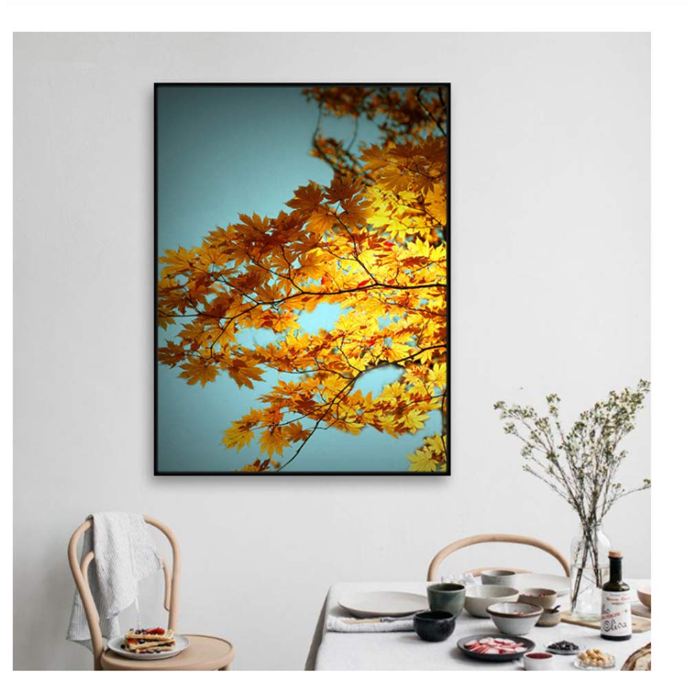 XIANGPEIFBH Quadro su Tela Dipinto su Tela Quadro su Tela Poster e Stampa Quadro Nordico per Soggiorno Decorazione Cornice 60x80cm (23,6"x31,5) con Cornice