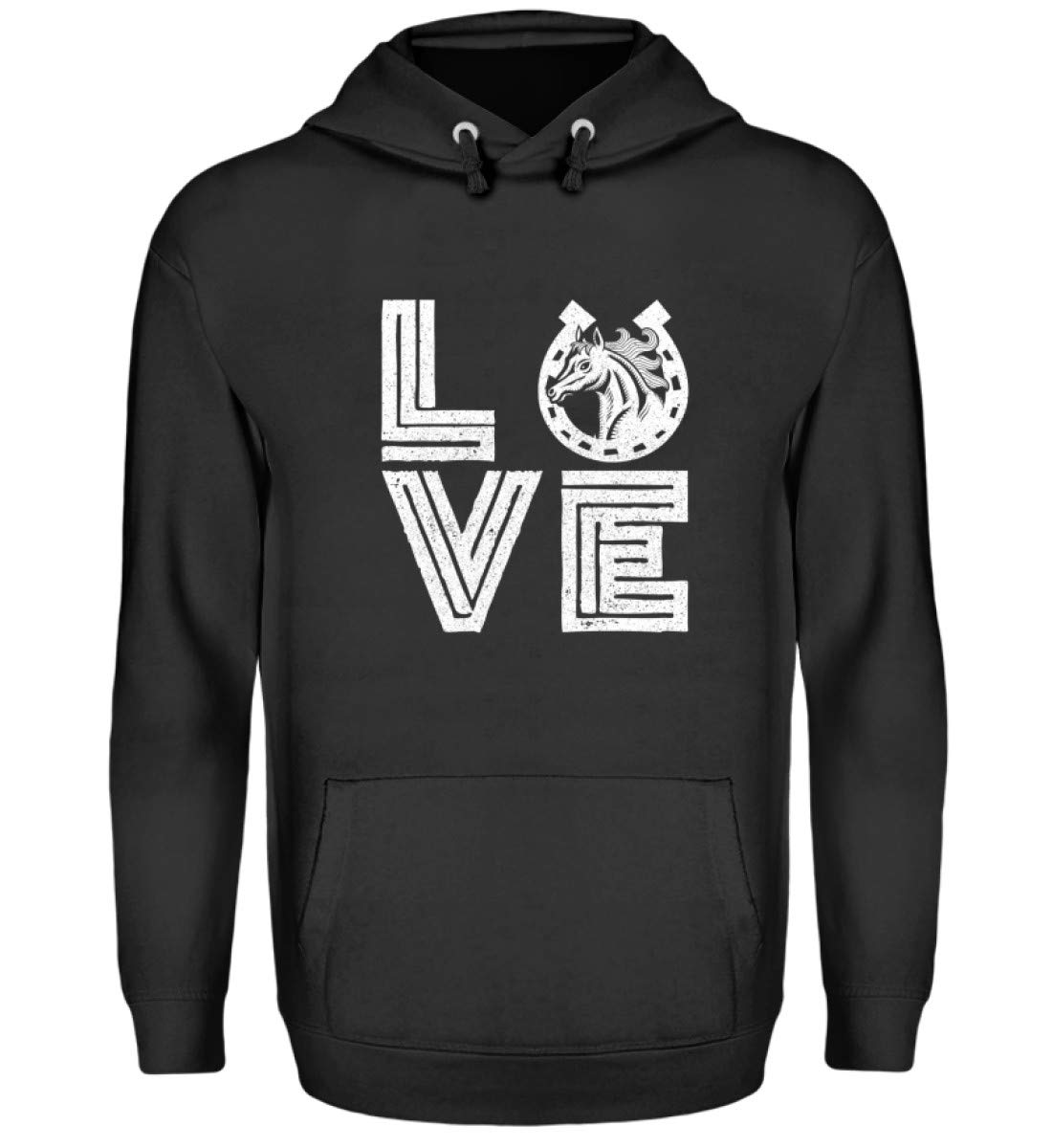 Love dla koni jeźdźców - unisex bluza z kapturem