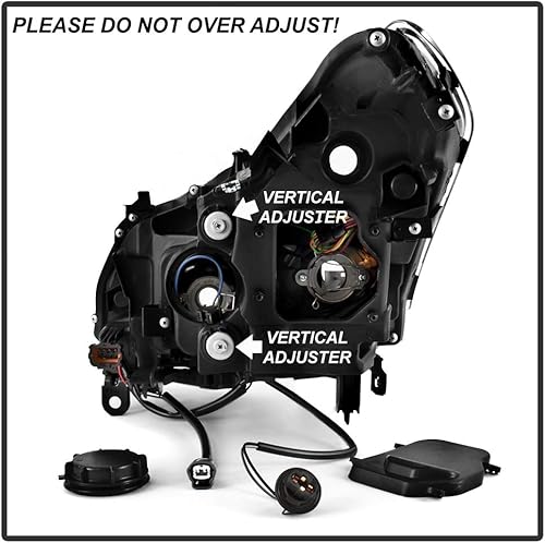 Miniatura 3 de ACANII - Para 2010-2013 Infiniti G37 11-12 G25 Q40 Sedán de 4 puertas en negro con luces diurnas LED, intermitentes secuenciales y faros con