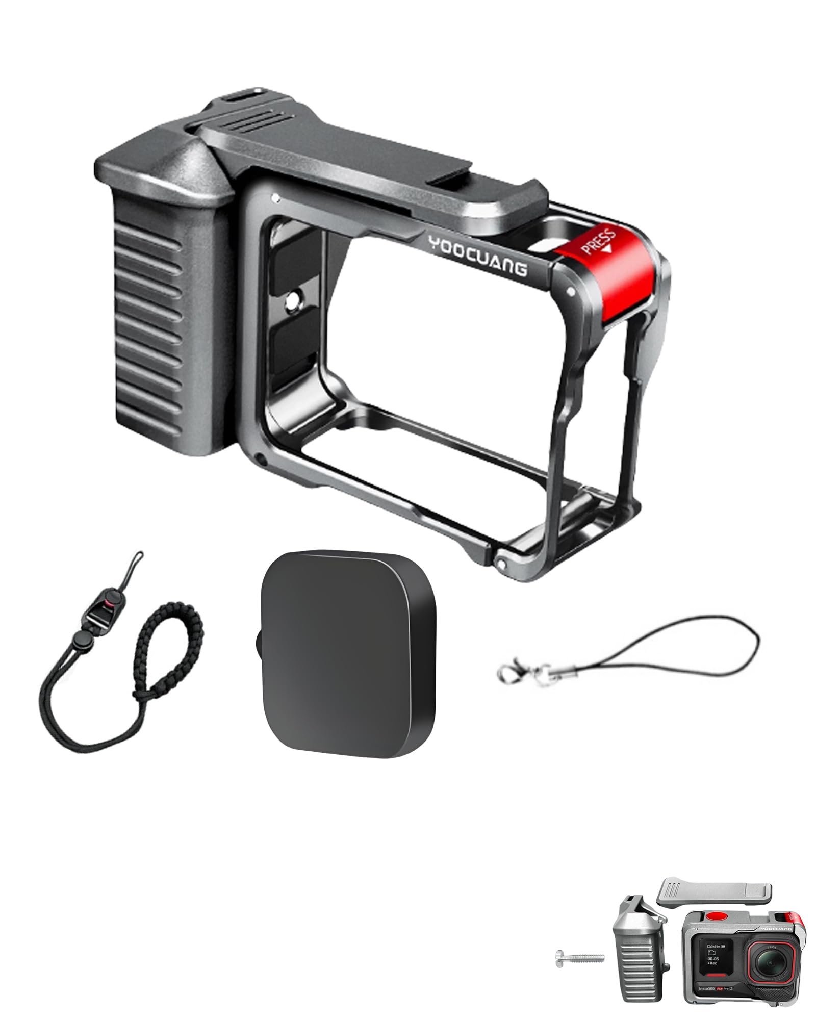 GoPro Hero12 Bundle Pack - Includes Hero12 Action Camera, 2-Batteries, Floating Hand Grip, Head