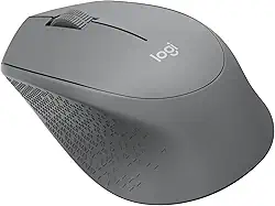 Mouse sem fio Logitech M280 com Conexão USB e Pilha Inclusa - Cinza