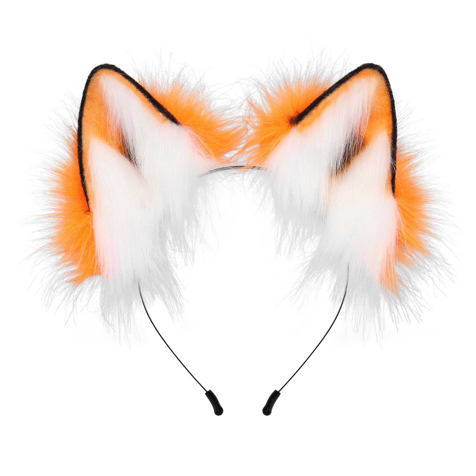 Handmade Faux Fur Fox Wolf Ears Headband Halloween Christmas Cosplay Party Costume Accessories