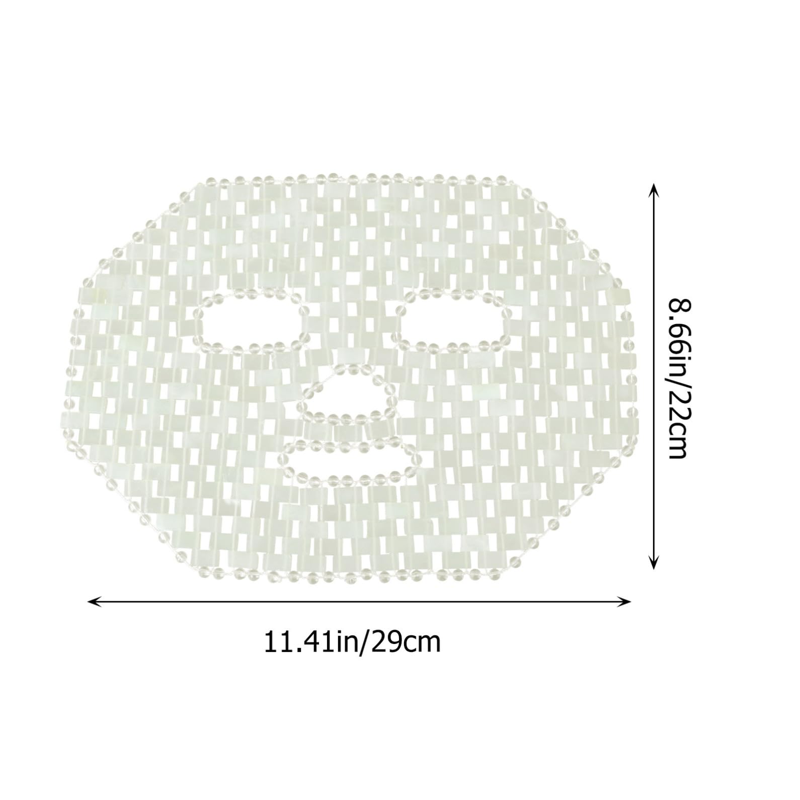 Happyyami Natürliche mit Grün Hautpflege Gesichtsmaske und Jade für Massage Anti Aging Effekt Linderung von Muskelschwellungen und Schmerztherapie zur Zuhause
