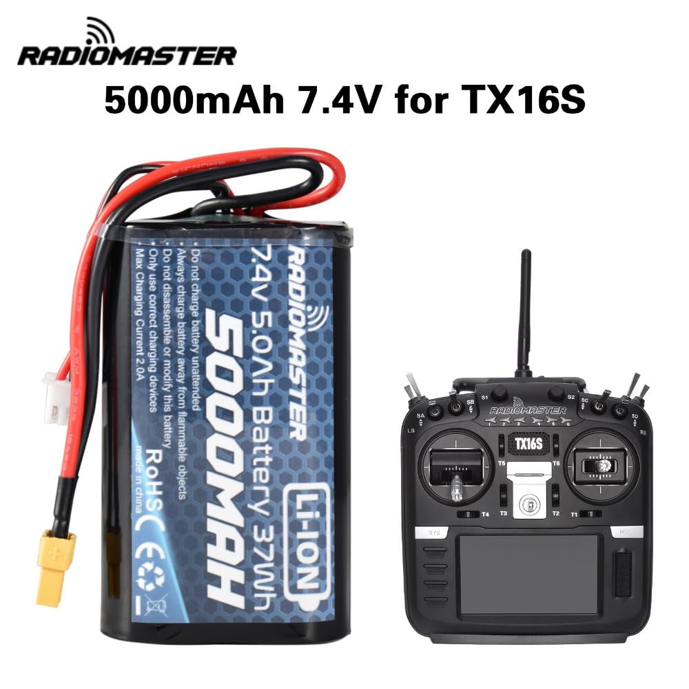 RadioMaster TX16S MKⅡプロポ送信機 4IN1＋バッテリー Amazon.co.jp: RadioMaster ラジコン プロポ バッテリー 7.4V 5000mAh
