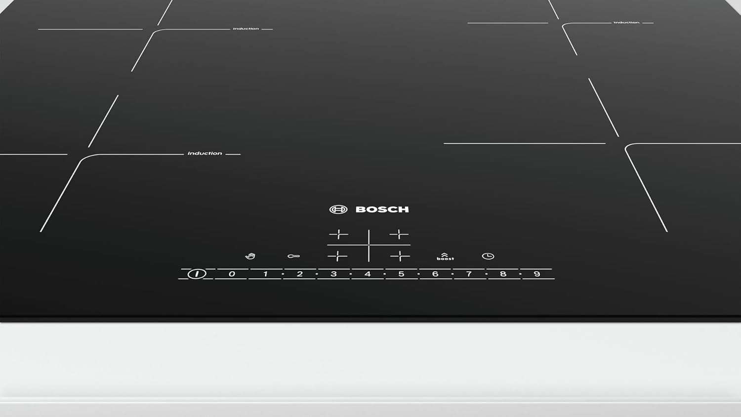 Bosch Serie 6 PUE611FB1E piano cottura Nero Incasso Piano cottura a induzione Zoneless Bosch Serie 6 PUE611FB1E piano cottura Nero Incasso Piano cottura a induzione Zoneless