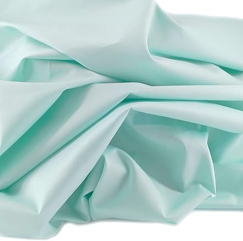 Tela de sarga de algodón precortada de color caramelo azul bebé, tela de manualidades para manualidades, 61 pulgadas por 1 yarda, sabor rosa