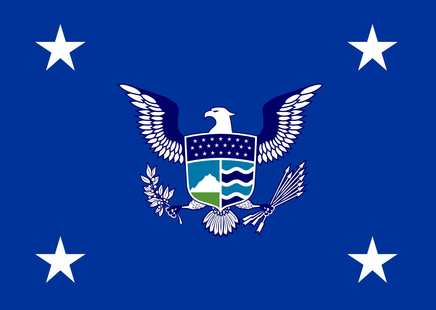 Drapeau Secrétaire à la Sécurité Intérieure des États-Unis grand format vectoriel