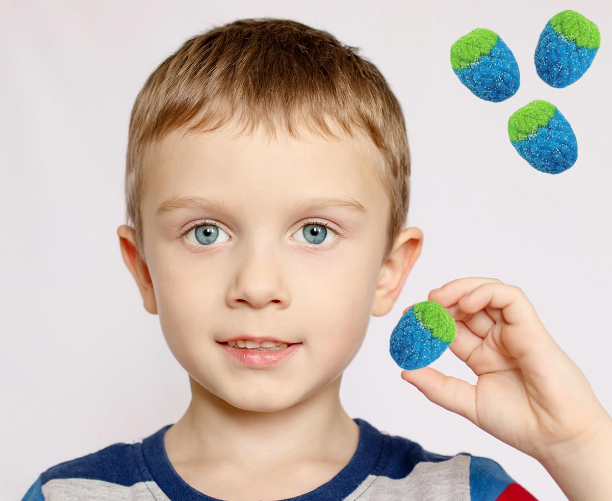 Fruidles Sour Wild Raspberry, Soft Chewy Gummy Candy, Fat-Free - Bulk (4.4 Pounds)