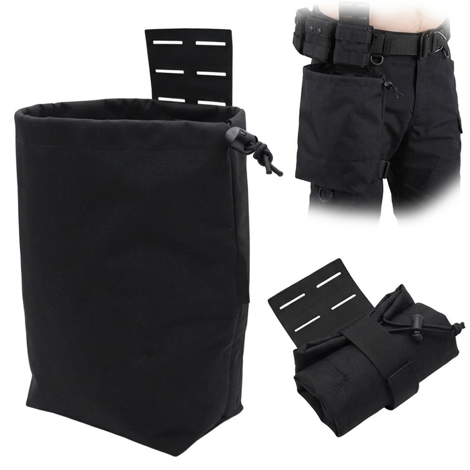 Genérico Pouch Utility MOLLE Enrollable, Bolsa Outdoor Plegable