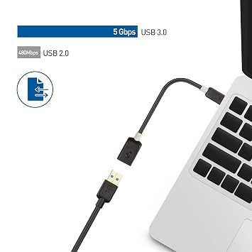 كابل المسائل 5 جيجابت في الثانية Usb C إلى Usb 3.0 محول - 6 بوصة، Usbc ذكر إلى Usba أنثى محول Otg، أسود