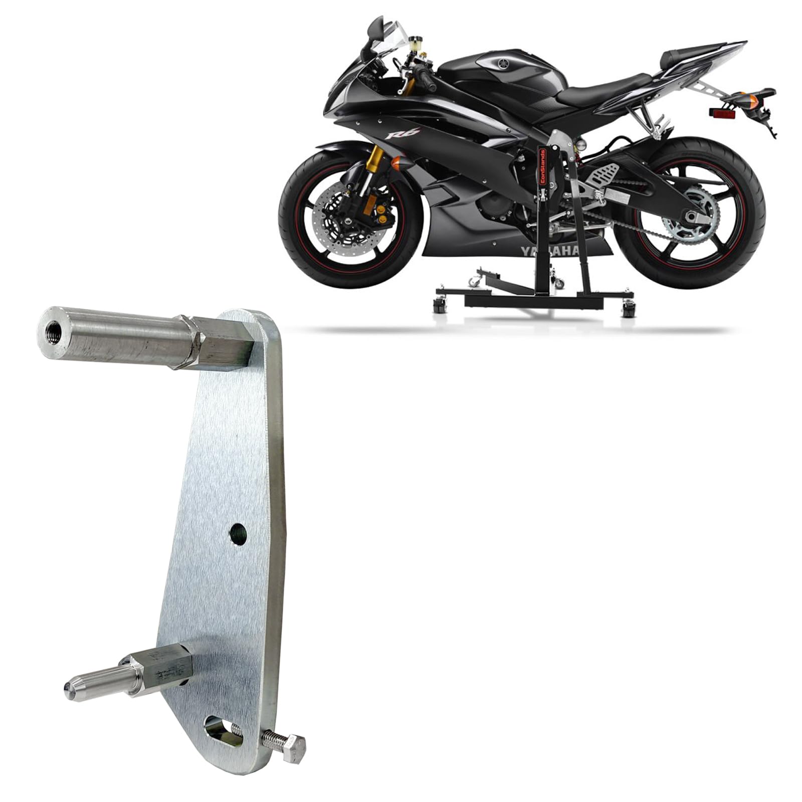 Adapterplatte kompatibel mit ConStands Power Classic/Evo kompatibel mit Yamaha YZF-R6 03-05, YZF-R6 S 06-07