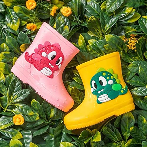 Kid's Rain Boots Lightweight Rubber Waterproof Kids Toddlers Shoes Easy-On Loop Girls Rain Boots Boys Rain Boots2