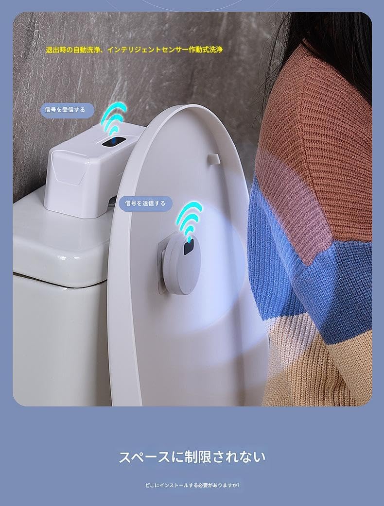 スマートトイレセンサーフラッシャー、電動プレストイレセンサー、送信機で使用可能