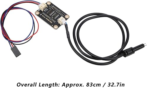 Miniatura 5 de Sensor de conductividad de agua, sensor hidropónico de agua doméstica con sonda impermeable para enseñanza de análisis de calidad líquida,