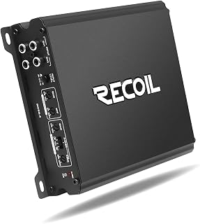 Recoil DI550.4 4-Channel Class D Car Amplifier - 1040W Peak Power, 2-4 Ohm Stable, MOSFET Supply, Bridgeable, Full-Range Audio