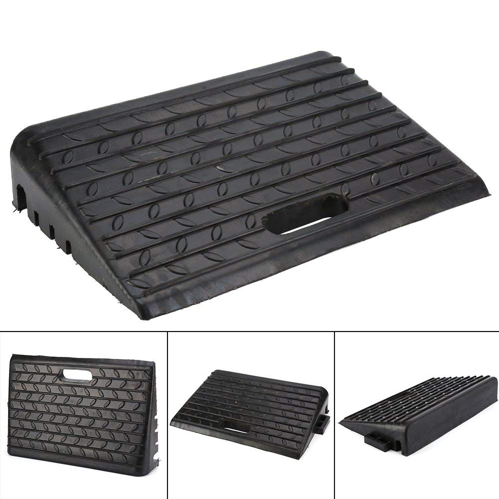 Kerb Ramps,2Pcs Heavy Duty Rubber Ramps Mounted Rubber Kerb Ramps
