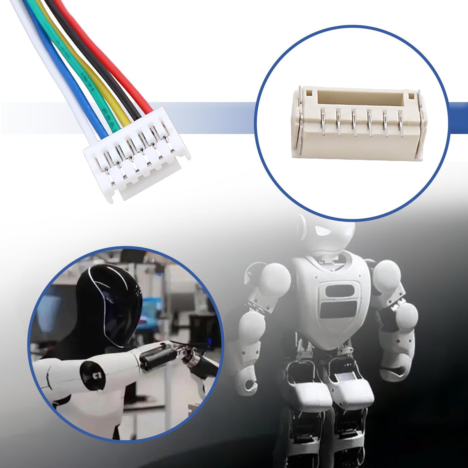 VGOL 10 works JST GH 1.25mm 6 Pin Plug Socket with 150mm 28AWG Wires Cables Male and Female Connector Adapter for Robots Lighting LED Strips - Image 3