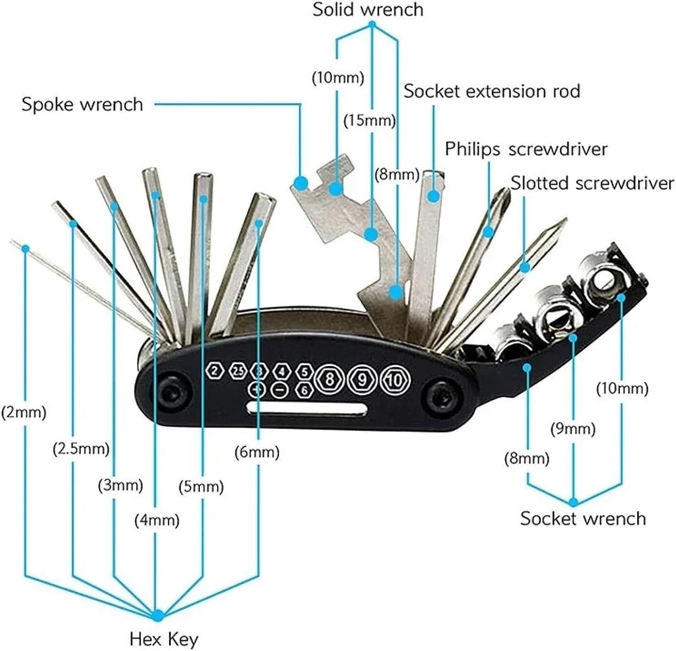 Motorcycle CNC Multi Tool Repair Screw Driver Set Compatible with CBR 600RR CBR1000RR CB500X CB500F CB650R CBR650R CB1100 CBR 900RR(Orange)