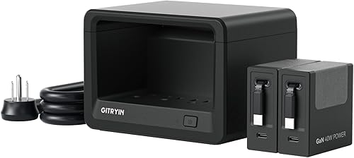 Miniatura 9 de Gitryin Estación de carga de escritorio 12 en 1 con 4 cargadores de pared retráctiles tipo C, regleta de alimentación USB-C de 40 W con enchufe