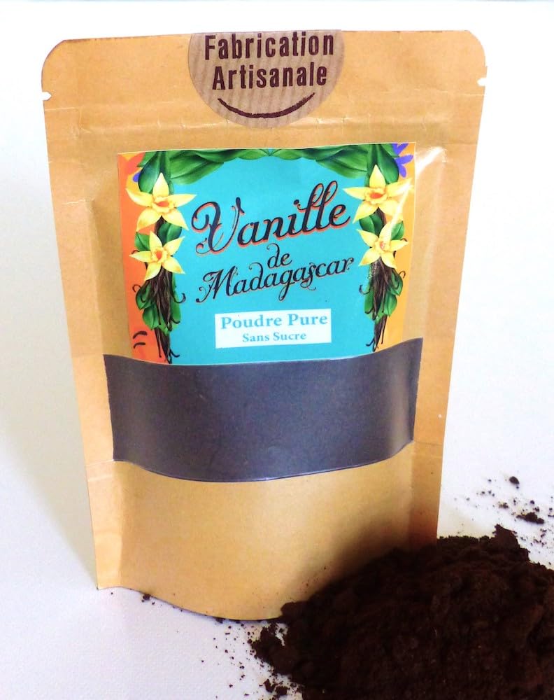 Czysty proszek waniliowy Bourbon, 30 Gr. saszetka długa do przechowywania, bez cukru, bez glutenu.